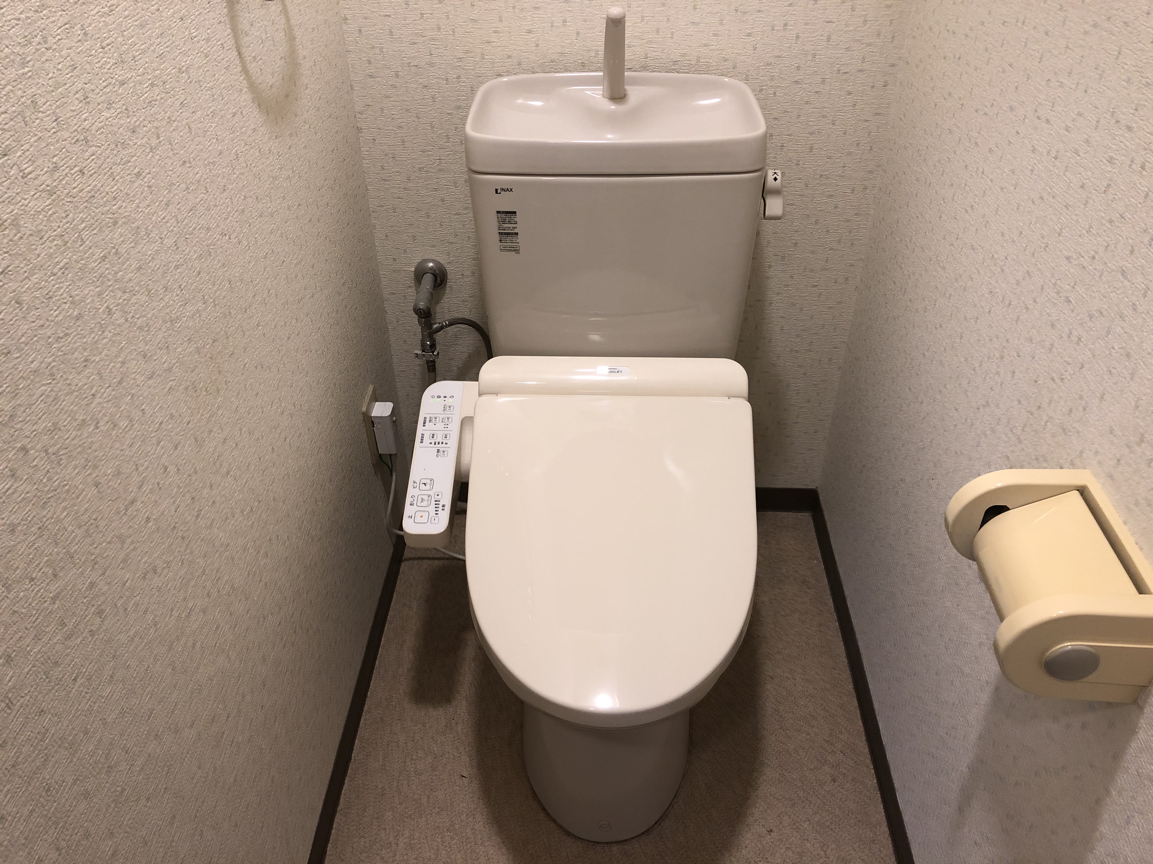 大阪市天王寺区　賃貸マンションの洋式トイレ ＴＯＴＯウォシュレット取替工事
