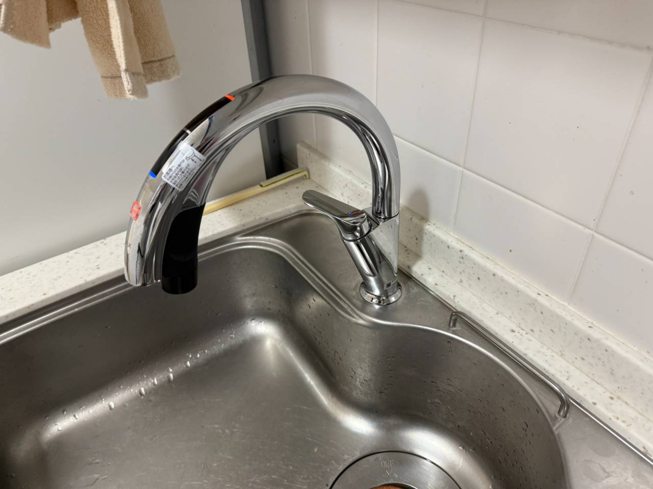 大阪市中央区　分譲マンションのキッチン水栓取替リフォーム工事　ナビッシュ