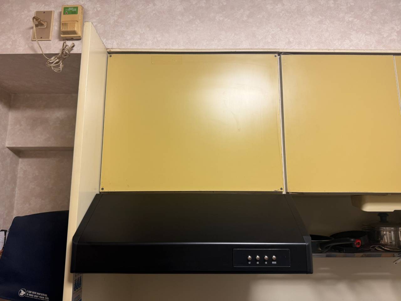 大阪市浪速区　マンションのレンジフード取替リフォーム工事　Ｎａｔｉｏｎａｌブランド