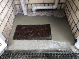 大阪市東住吉区　戸建て住宅の漏水補修工事　施工事例　水道メーター