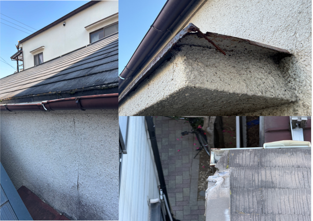 【お知らせ】建物の外壁が劣化してきていませんか？　モルタル　外壁経年劣化