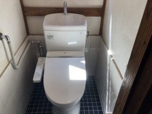 大阪市天王寺区　お寺のトイレリフォーム　和式から洋式への取替施工事例